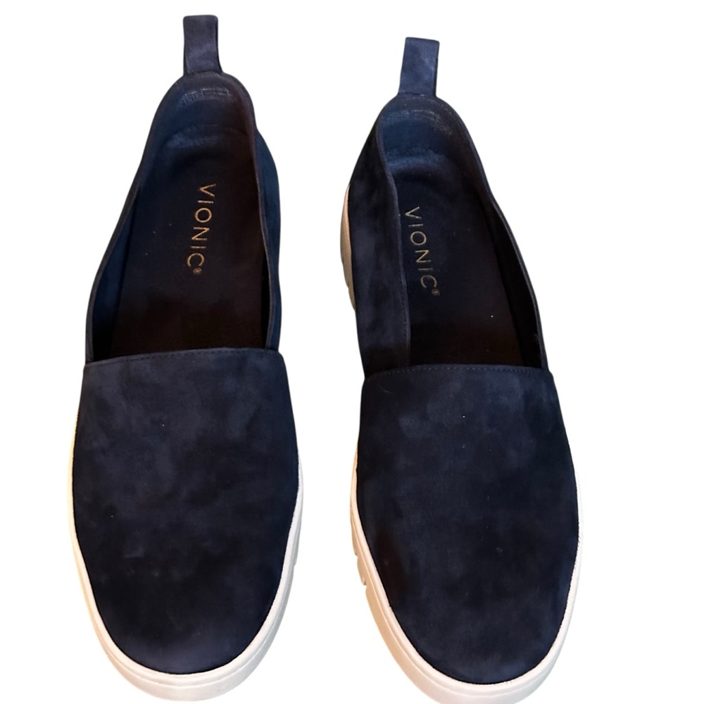 Vionic Navy Blue Slip-On Flats